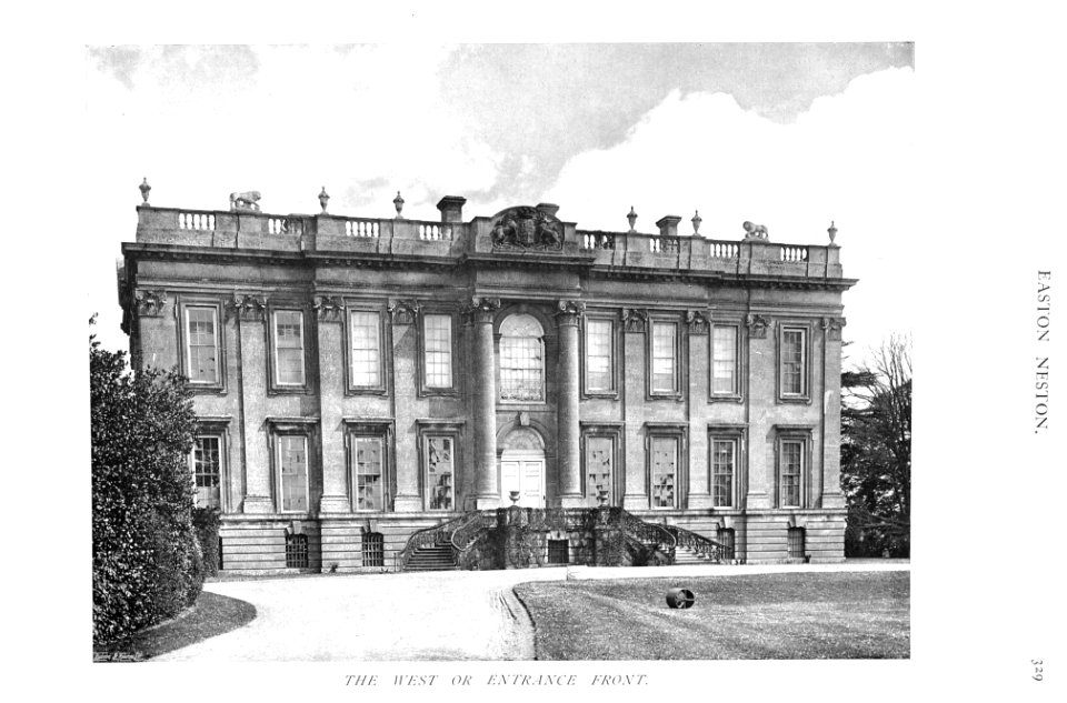 In English Homes Vol 3 Easton Neston Northamptonshire the west or entrance front 31295005735708 0354