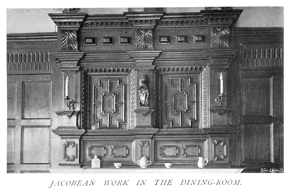 In English Homes Vol 3 Kirklees Park Yorkshire jacobean work in the dining room 31295005735708 0062