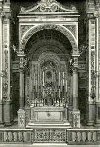 Imola interno del Santuario della madonna del Piratello xilografia