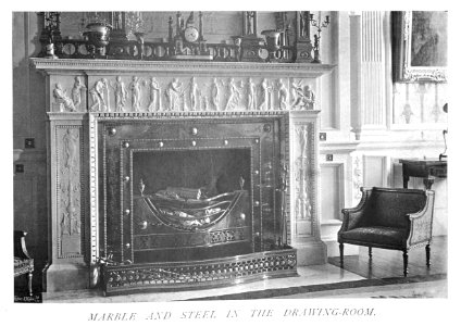 In English Homes Vol 3 Rushton Hall Northamptonshire marble and steel in the drawing room 31295005735708 0123