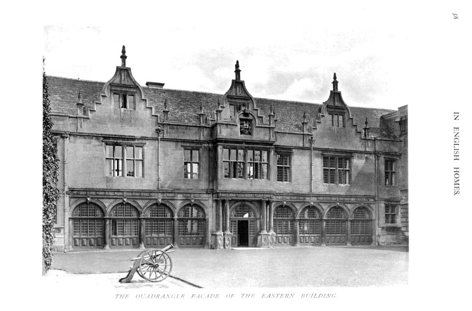 In English Homes Vol 3 Apethorpe Hall Northamptonshire the quadrangle facade of the eastern building 31295005735708 0092