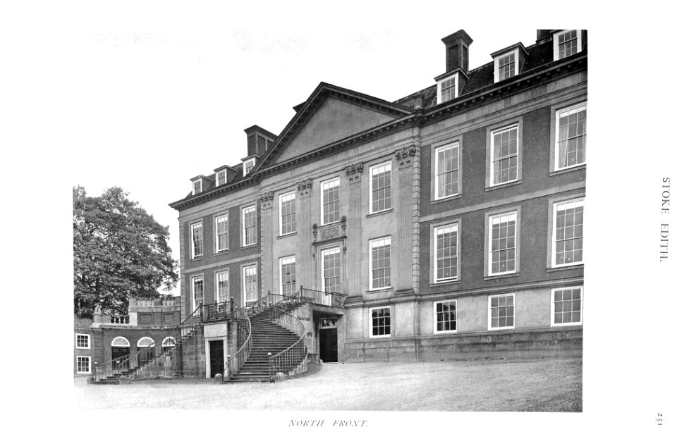 In English Homes Vol 3 Stoke Edith Herefordshire north front 31295005735708 0277