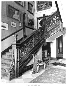 In English Homes Vol 3 Thorpe Hall Northamptonshire the stairway 31295005735708 0163