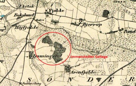 Immenstedter Wald Generalstab 1857