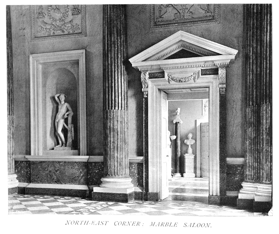 In English Homes Vol 3 Wentworth Woodhouse Yorkshire north-east corner marble saloon 31295005735708 0451