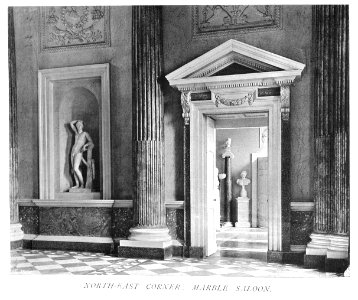 In English Homes Vol 3 Wentworth Woodhouse Yorkshire north-east corner marble saloon 31295005735708 0451