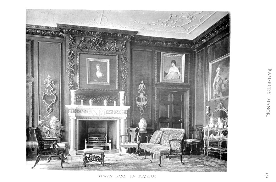 In English Homes Vol 3 Ramsbury Manor Wiltshire north side of saloon 31295005735708 0189