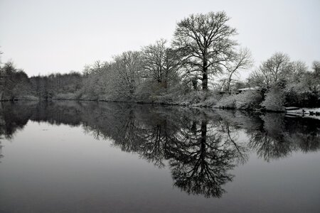 Lake nature freezing winter