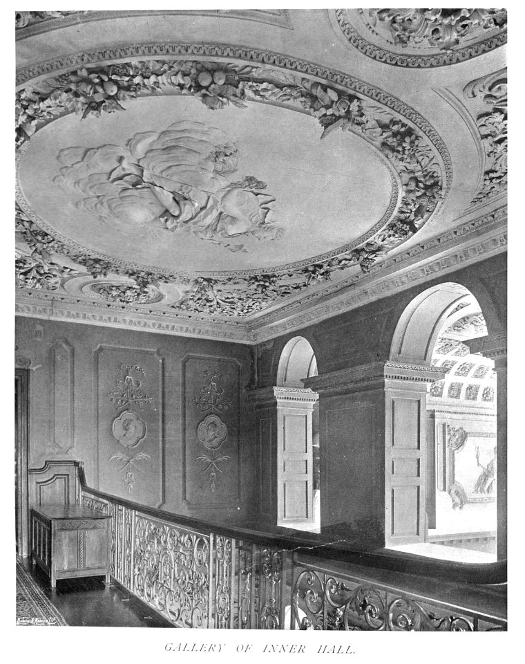 In English Homes Vol 3 Barnsley Park Gloucestershire gallery of inner hall 31295005735708 0373