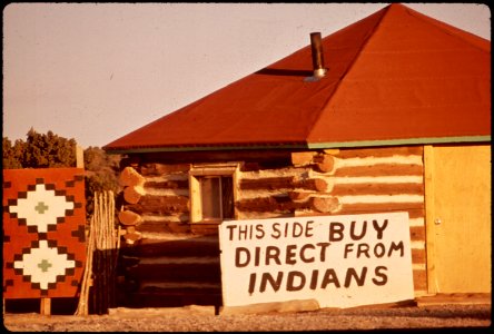 Indian-Owned Shop on One Side of Route 66 Challenges White-Owned Shop on the Other 06-1972 (4266493010)