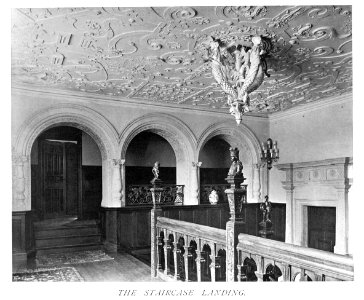 In English Homes Vol 3 Rushton Hall Northamptonshire the staircase landing 31295005735708 0120