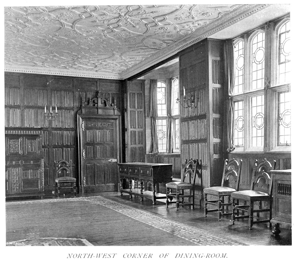 In English Homes Vol 3 Rushton Hall Northamptonshire south-west corner of dining room 31295005735708 0118