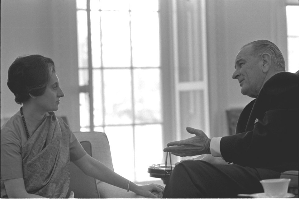 Indira Gandhi and LBJ meeting in the Oval Office (3)