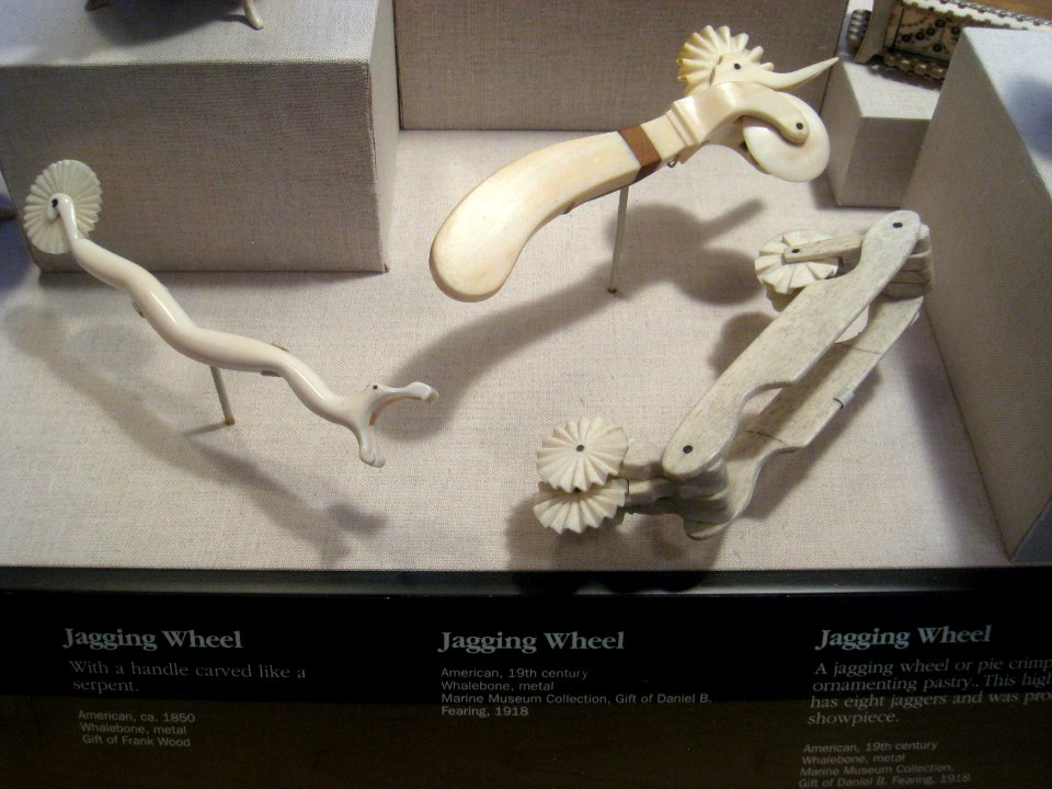 Jagging wheels (whalebone) - Old State House Museum, Boston, MA - IMG 6778