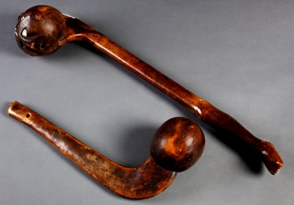 Indianföremål. Antropomorf klubba - Skoklosters slott - 87729