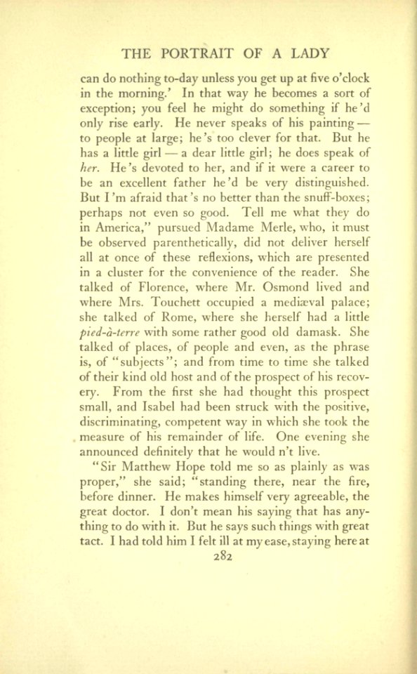 James - The Portrait of a Lady, vol. I, p. 282