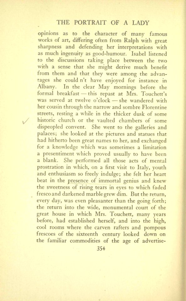 James - The Portrait of a Lady, vol. I, p. 354