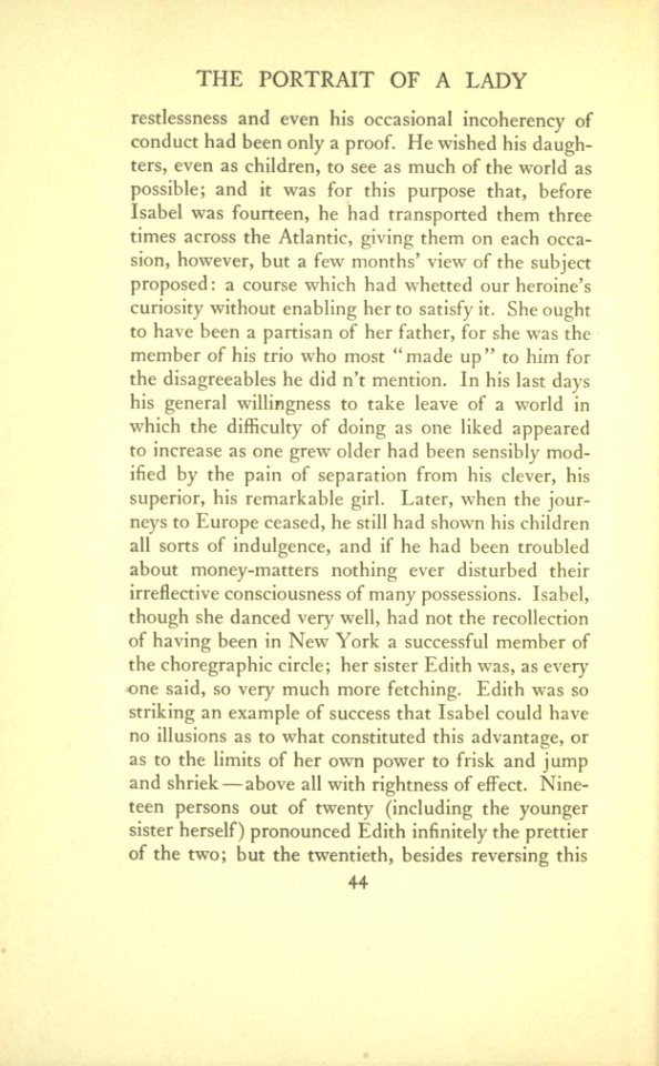 James - The Portrait of a Lady, vol. I, p. 44