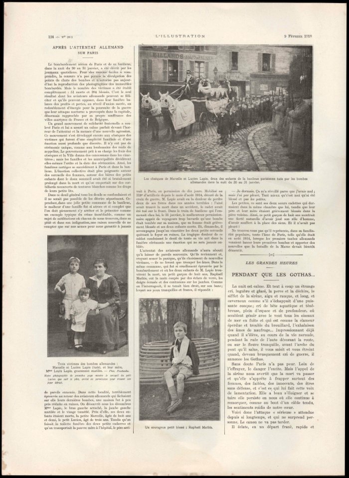 L'ILLUSTRATION No3910 9 Février 1918 page 124