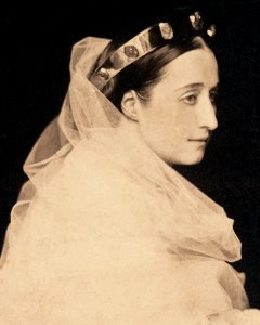 L'impératrice Eugénie, 1856, Gustave Le Gray detail