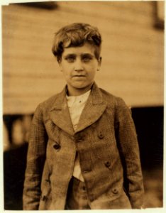 Jo Veal, 219 Park Street, Lindale, Ga. Family Record shows him born August 20, 1901, and he went to work (4 mos. ago) just over 11 years. His wages are not necessary. Father and three boys LOC cph.3b32761