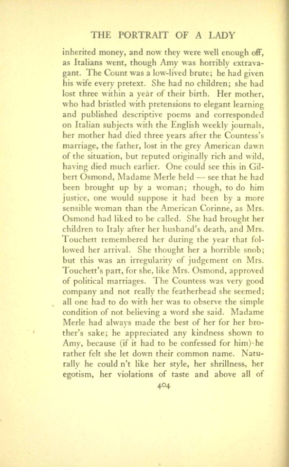 James - The Portrait of a Lady, vol. I, p. 404