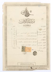 Johanna Kempes pass, Turkiet 1901 - Hallwylska museet - 102472