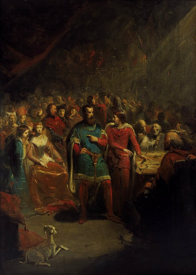 Johannes Hinderikus Egenberger - Anno 1299. Graaf Jan I van Holland draagt het bewind aan Jan van Avesnes op - SA 4887 - Amsterdam Museum