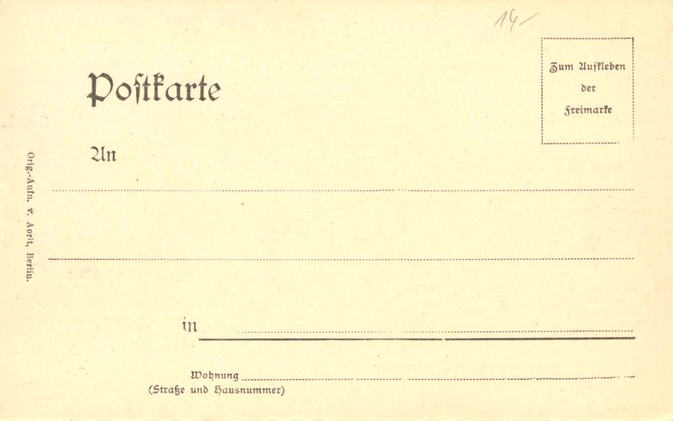 Joachimsthal, Brandenburg - Ruinen (back) (Zeno Ansichtskarten)