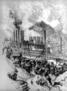Joseph Pennell, Steel mills Pennsylvania cph.3b46788