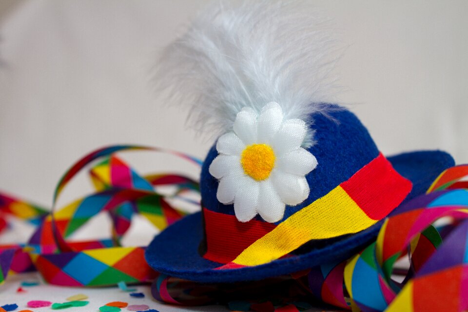 Streamer colorful feather