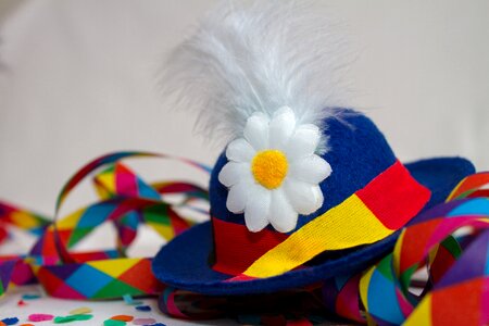 Streamer colorful feather