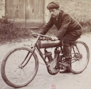 Joseph Collomb sur Magali à la Coupe Internationale du Motocyle Club de France (juin 1905)