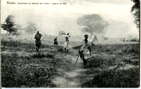 JRD - Bissau – Queimada da tabanca em Intim – Guerra de 908