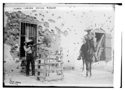 Juarez, Adobe house riddled (LOC)