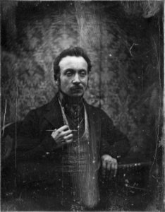 Joseph-Philibert Girault de Prangey - Autoportrait 1840, restored