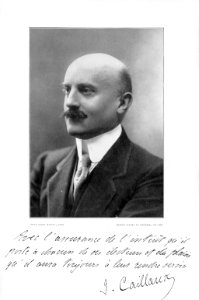 Joseph Caillaux - photo Henri Manuel - dédicace