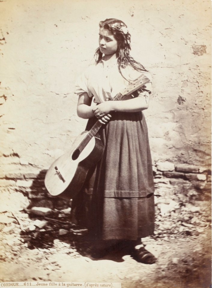 Juan Laurent Cordoue 611 Jeune fille à la guitarre