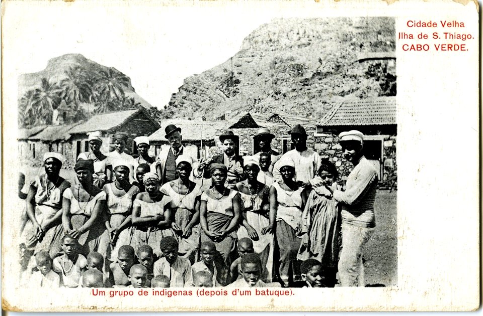 JRD - Cidade Velha, Ilha de S. Thiago, Cabo Verde – Um grupo de indígenas (depois d'um batuque)