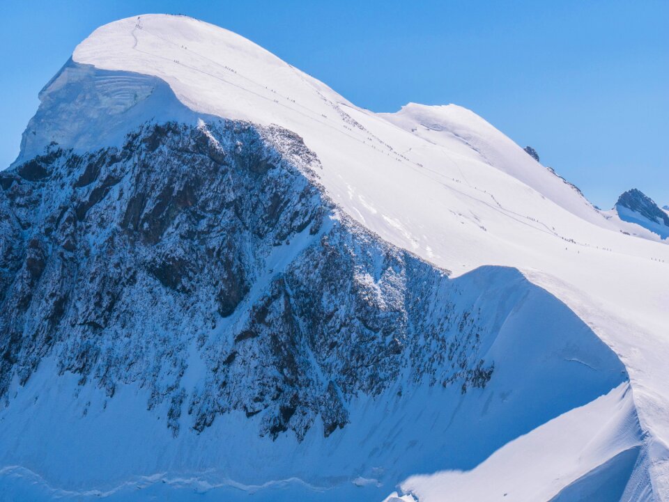 Snow valais mountaineering