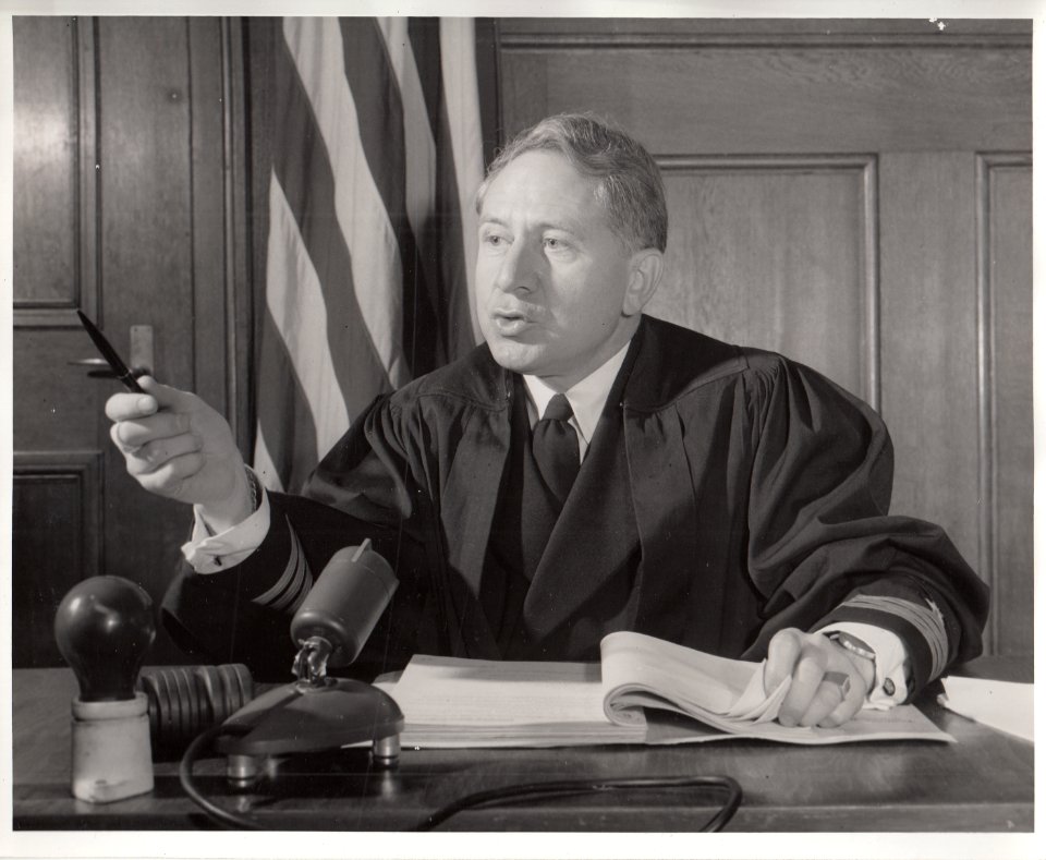 Judge Michael A. Musmanno during the Milch Trial