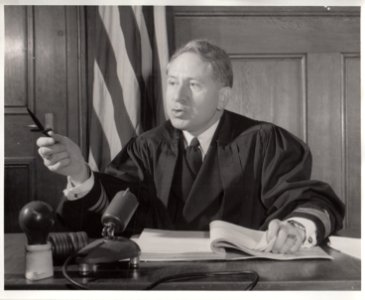 Judge Michael A. Musmanno during the Milch Trial