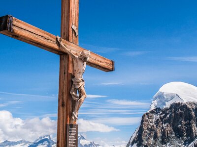 Mountains breithorn snow
