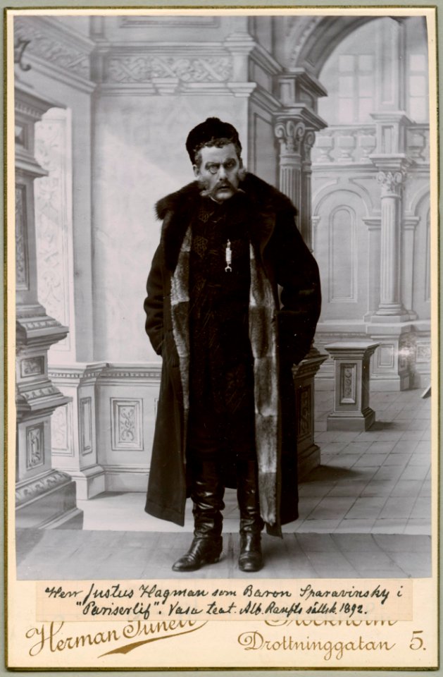 Justus Hagman, rollporträtt - SMV - H3 143