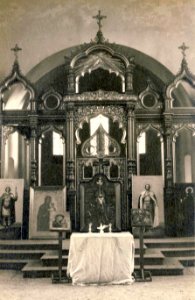 Jędrzejów. Cerkiew św. Mikołaja, wnętrze, 1916