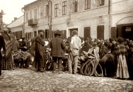 Jędrzejów. Rynek, jarmark-1916