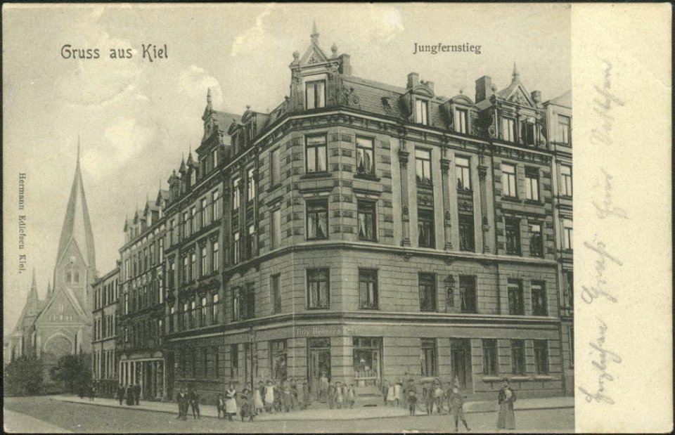 Jungfernstieg, Ecke Stiftstraße (Kiel 27.323)