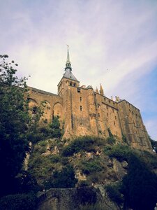 Normandy mont saint michel abbey photo