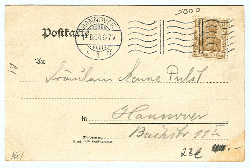 Karl F. Wunder PC Waldwirtschaft Steuerndieb (Otto Reuter) Weinrestaurant Langelaube 47. No. 5. Back Side