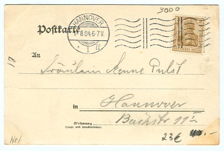 Karl F. Wunder PC Waldwirtschaft Steuerndieb (Otto Reuter) Weinrestaurant Langelaube 47. No. 5. Back Side